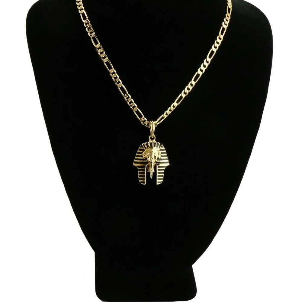 14k King Figaro Pendant Pharaoh Necklace Pendant